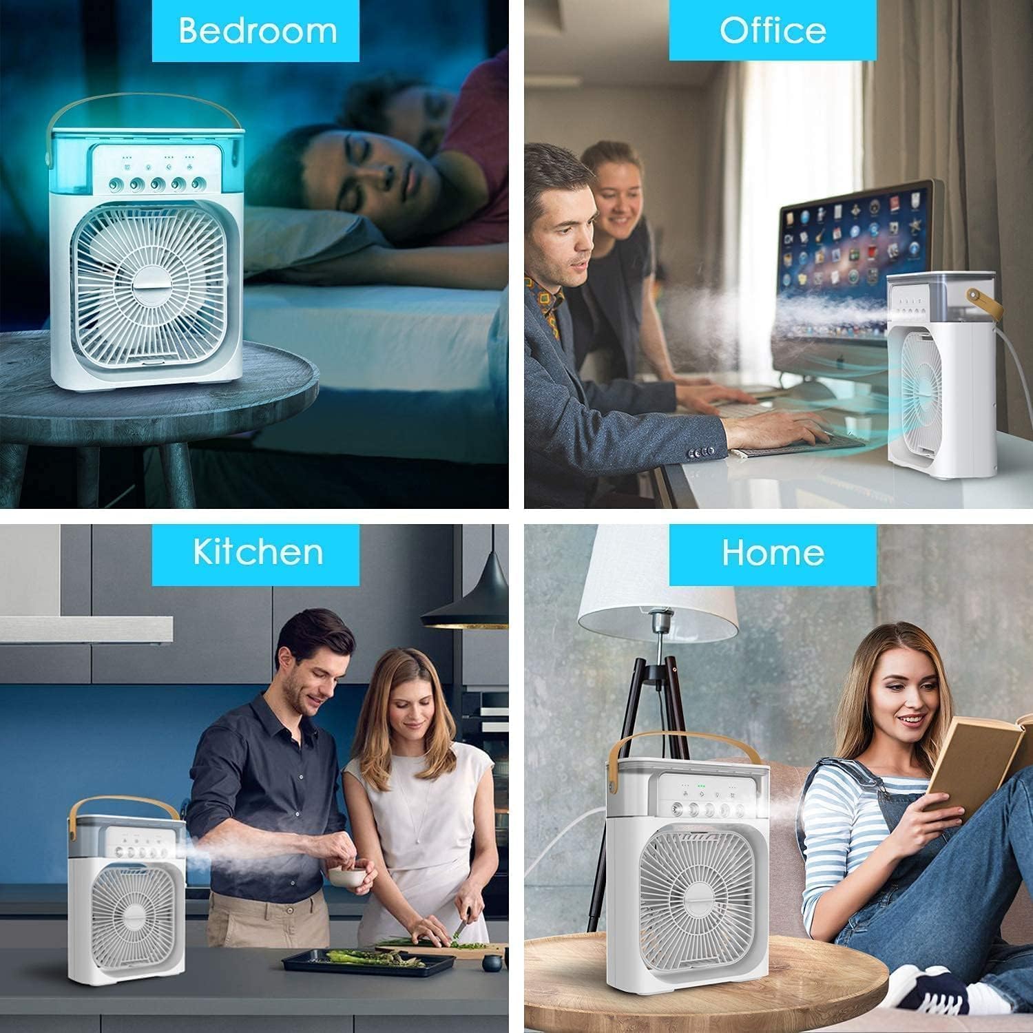 Portable Air Cooler Fan with Water Tank