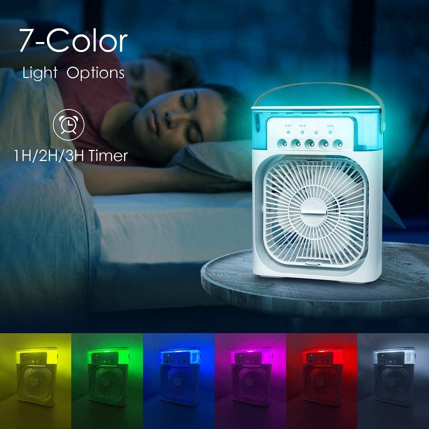 Portable Air Cooler Fan with Water Tank