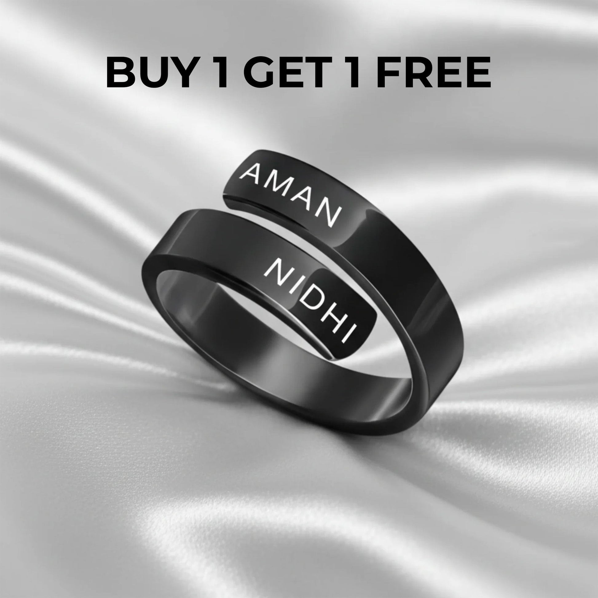 PERSONALISED COUPLE NAME RING