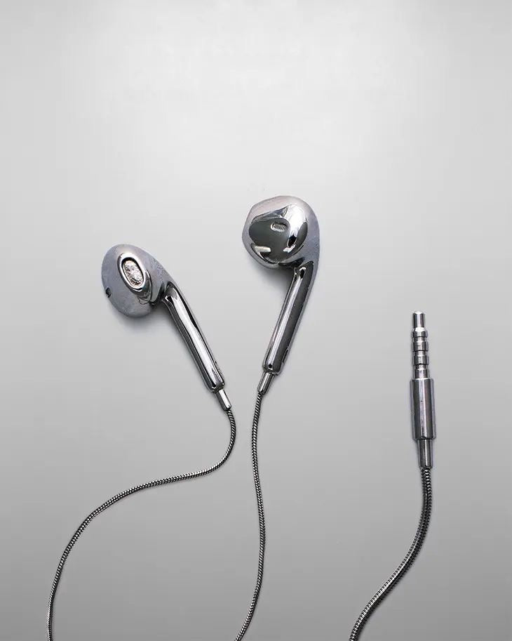 Silver Earphones