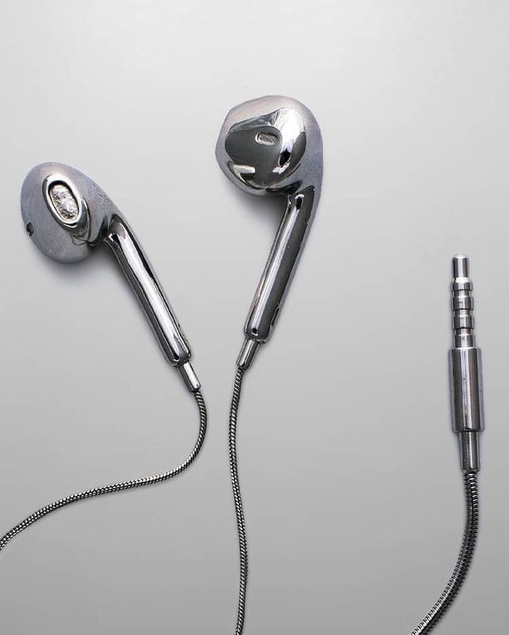 Silver Earphones