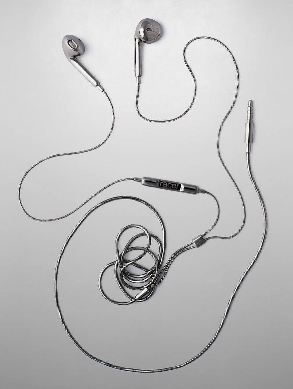 Silver Earphones