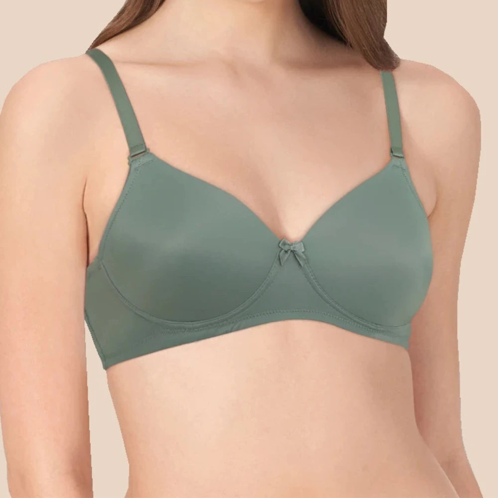 COTTON MIX PADDED BRA