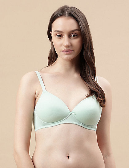 COTTON MIX PADDED BRA