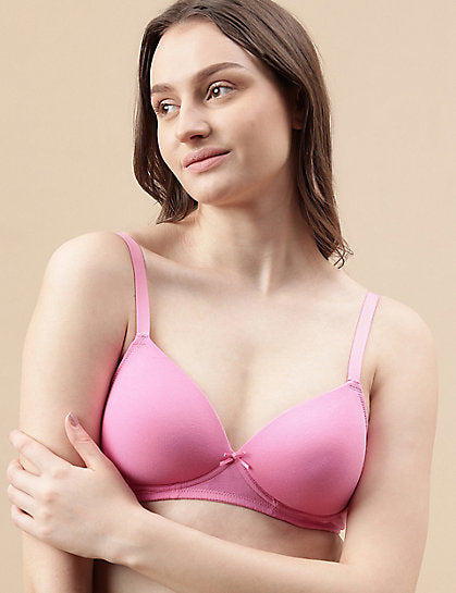COTTON MIX PADDED BRA