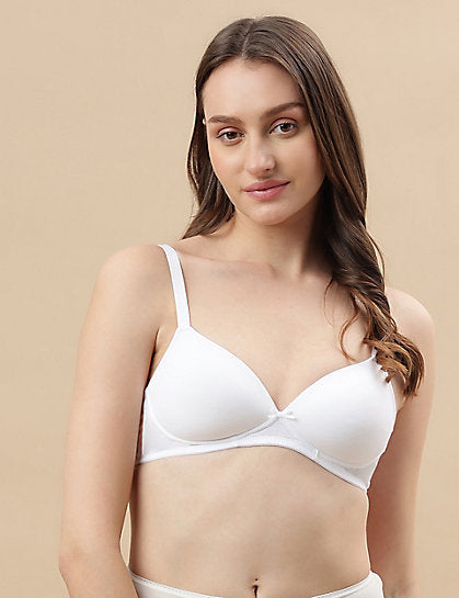 COTTON MIX PADDED BRA