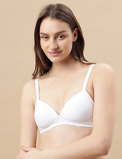 COTTON MIX PADDED BRA